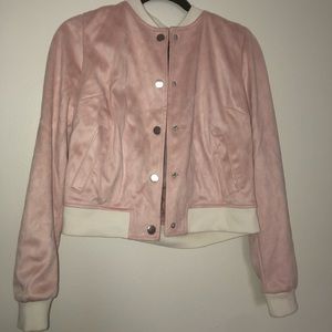 Light Pink Bomber Jacket